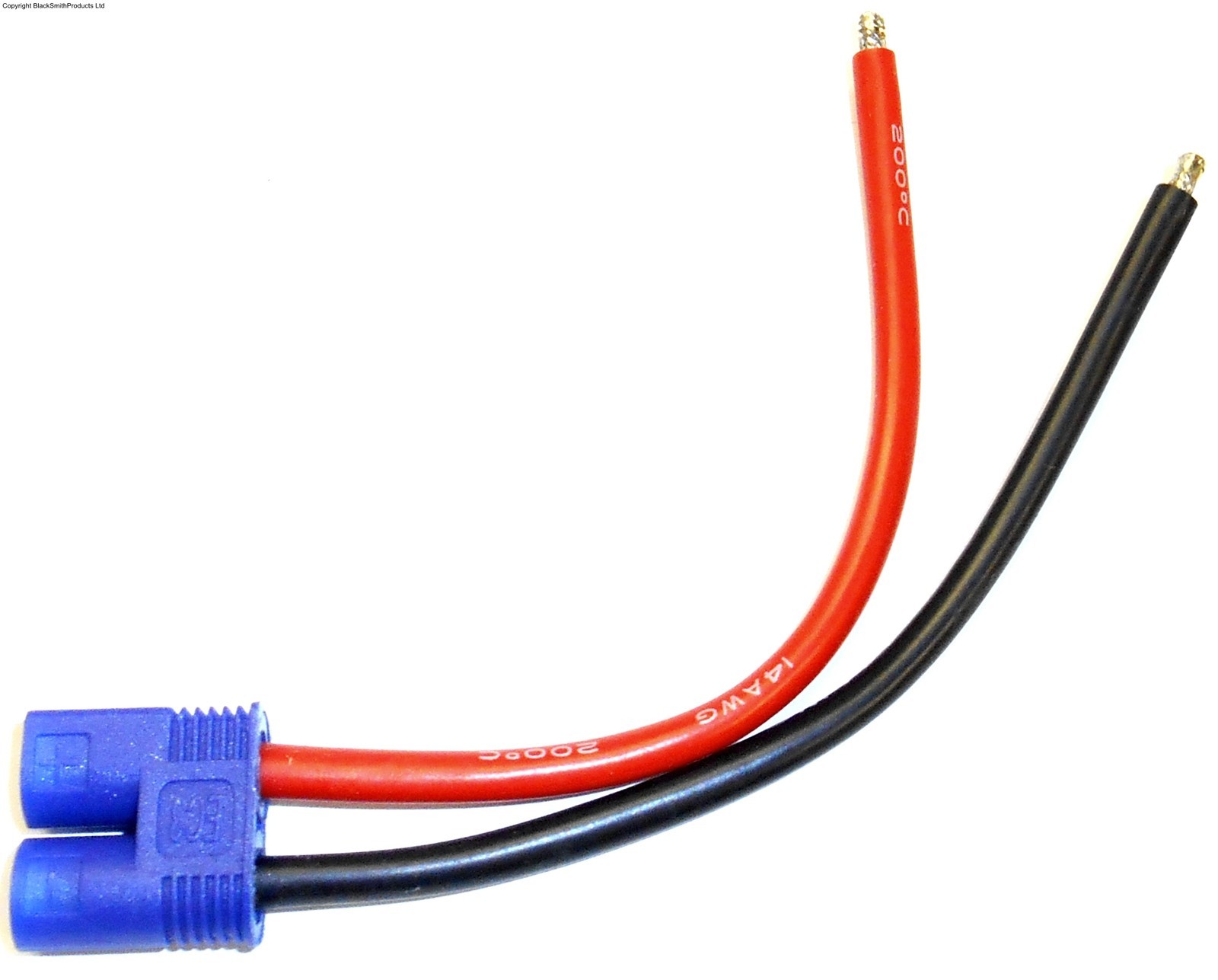 8031 RC EC3 Compatible Plug Cable Male Connector 14AWG Wire 10cm