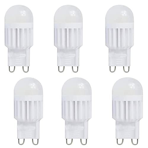 G9 LED Bulb 3W Dimmable Chandelier Light Bulbs 30W Halogen Bulb Equivalent Wa...