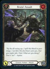 Brutal Assault (Red) Foil - Flesh and Blood Unlimited Crucible of War CRU192 NM