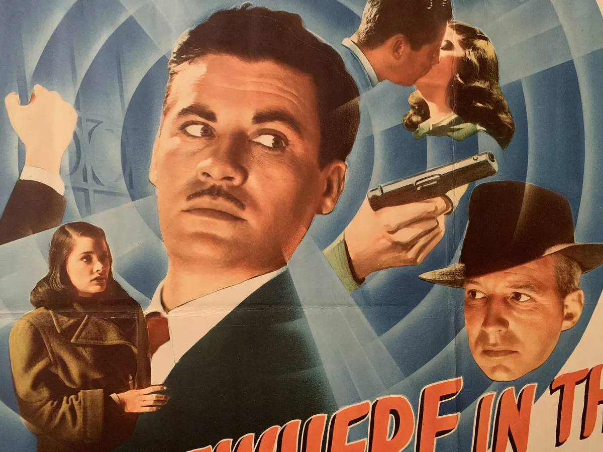 SOMEWHERE IN THE NIGHT - ORIGINAL 1946 FILM NOIR HALF SHEET MOVIE POSTER 22  X 28 | eBay