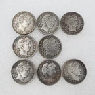 Lot of 8 Nice Barber Quarter High Grade High Grade A++++