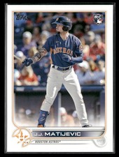 2022 Topps Update #US297 J.J. Matijevic Houston Astros Rookie