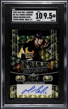 2025 Leaf Metal Legends Mario Lemieux Auto Super Prismatic Gold 1/1
