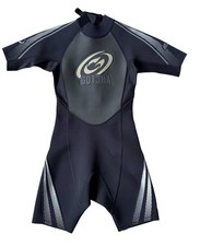 Gotcha Springsuit Wetsuit Mens Small Black 2.2mm Titanium Short Sleeve Surf