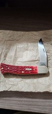 2026 Case XX Axe Handle Knife - Dark Red Bone Peach Seed Jig - BR61135 CS - New