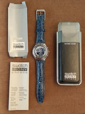 SWATCH Irony Chrono ''SEATRIP'' (YCS102)  | OVP Kaufbeleg 1996 | Vintage