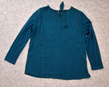 Sallie Sahne, Shirt Langarmshirt langärmliges Oberteil, Größe: M, Farbe: petrol 