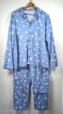 Old Navy Pajamas Set Size XXL Sleepwear Flannel Pant Top Polar Bear Novelty Cozy