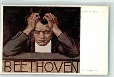 10672361 - signed Egger-Lienz IX Simphony Beethoven, L. van