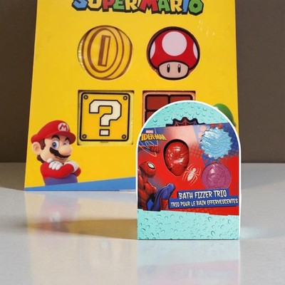 Spider-Man Kinder Bath Fizzer Trio Marvel lizenziert bunte Badebomben