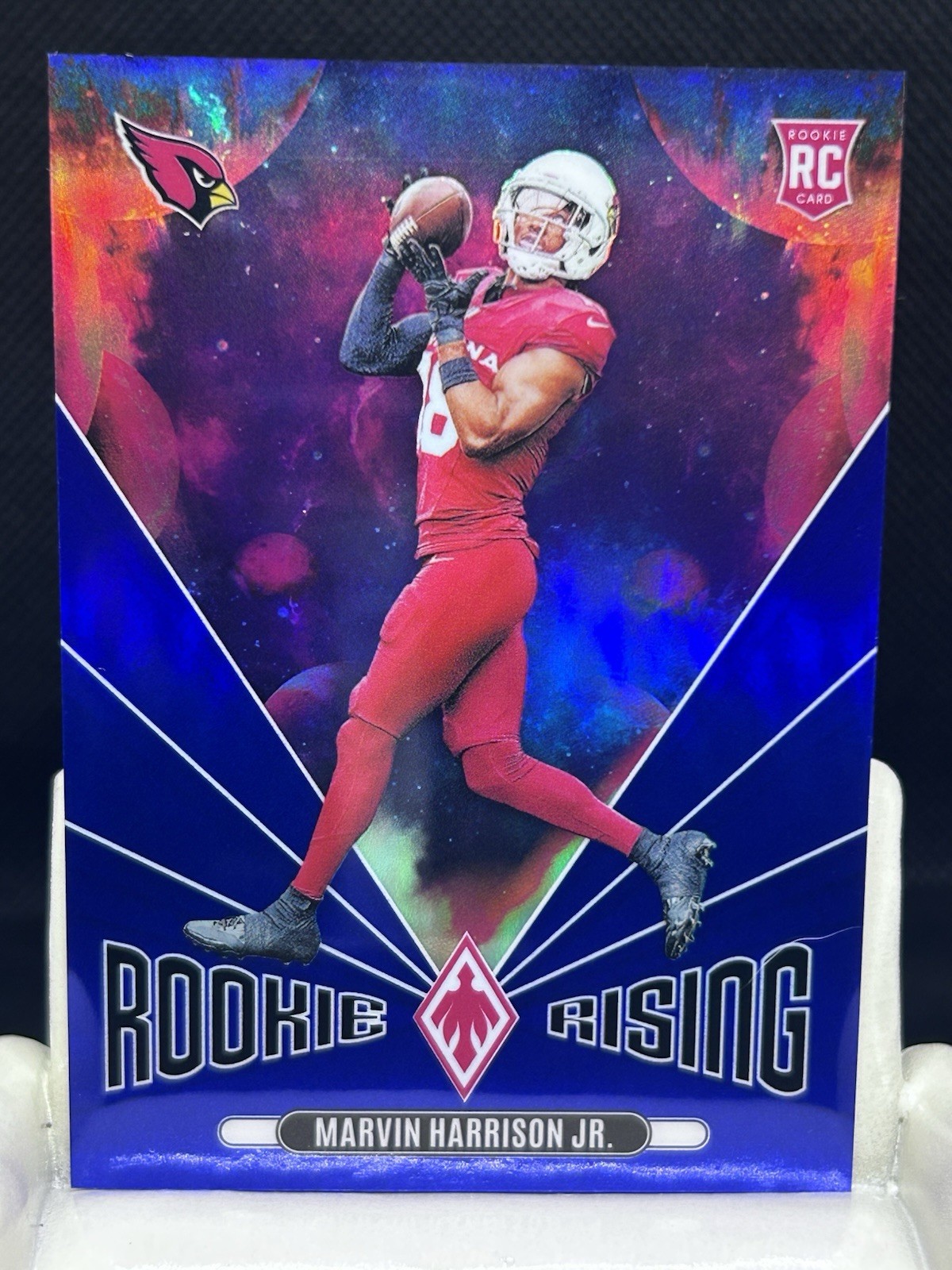 MARVIN HARRISON JR. rc 2024 Panini Phoenix #/50 PURPLE Rookie Rising #RR-MHJ ARI