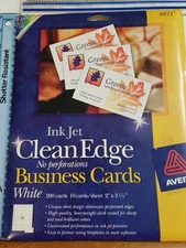 Avery 8871 Inkjet Matte Business Cards, 2 x 3 1/2, 10/Sheet, White (200 Pack)