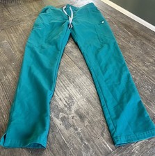 FIGS Yola Skinny Cargo Scrub Pants for Women Color Hunter Green Size Small