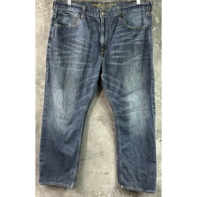 American Eagle Men's Blue Relaxed Straight Leg Jeans sz 40 x 30 (15983)