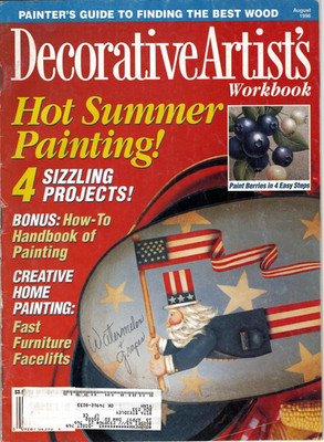 Decorative Artists Workbook Hot Summer Painting August 1996 Creative Projects