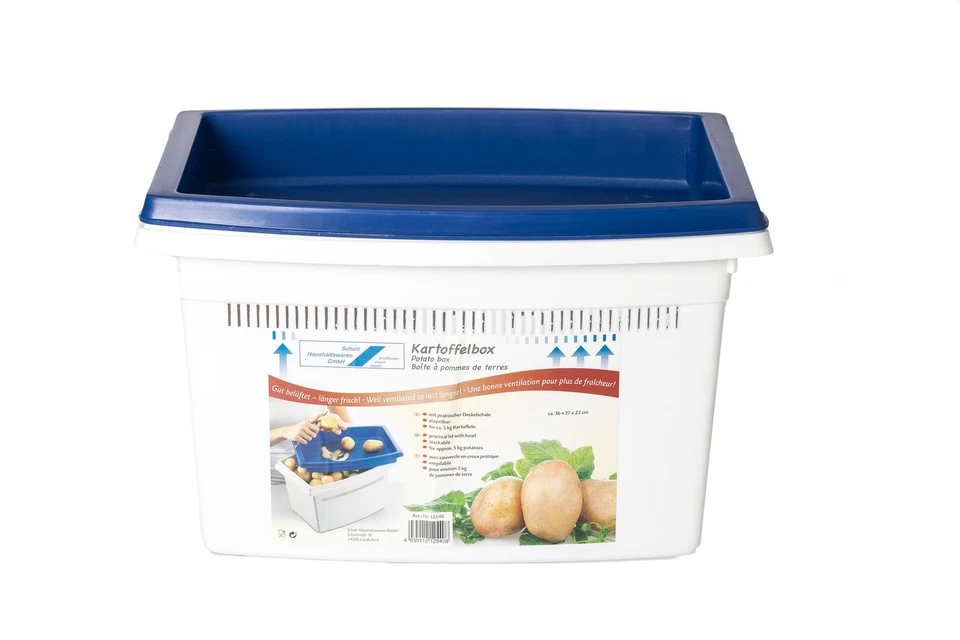 Kartoffelbox mit Deckelschale 36x27x22cm für ca. 5 Kg. Kartofflen Zwiebeln Äpfel - Bild 4 von 4