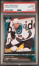Logan Couture 2009 Upper Deck Young Guns #487 Rookie Card PSA 10 Sharks Legend