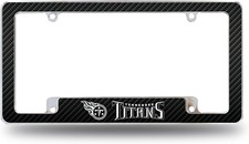 Tennessee Titans Metal License Plate Frame Chrome Tag Cover Carbon Fiber... Tennessee Titans Metal License Plate Frame Chrome Tag Cover Carbon Fiber...
