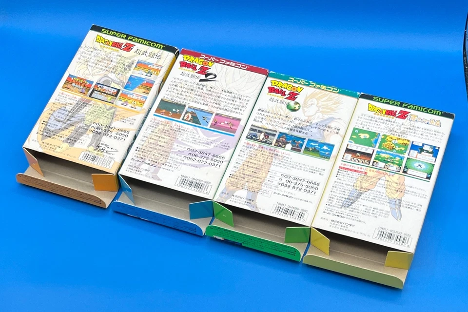 Lot 12 Dragon Ball Z Super Butoden 1 2 3 4 Super famicom SNES + Book + figure JP - Image 3 of 4