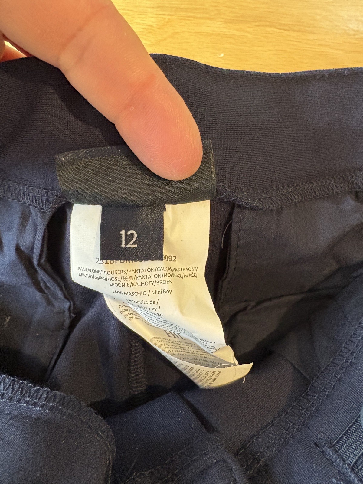 Brums Milano Boys Navy Winter soo soft smart  Trousers Age 12 adjustable waist image 10