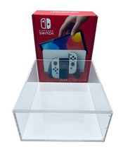 Nintendo Switch OLED Console Box Size Magnetic Acrylic Case with UV Protection.