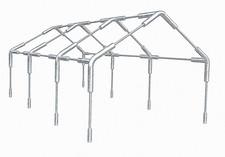 Heavy Duty High Pitch 8 Legs Frame Canopy Kit 1-3/8" NO Poles/Pipes NO FOOT PADS