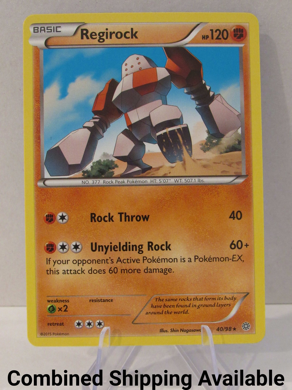 Regirock 40/98 XY - Ancient Origins NM English 13296