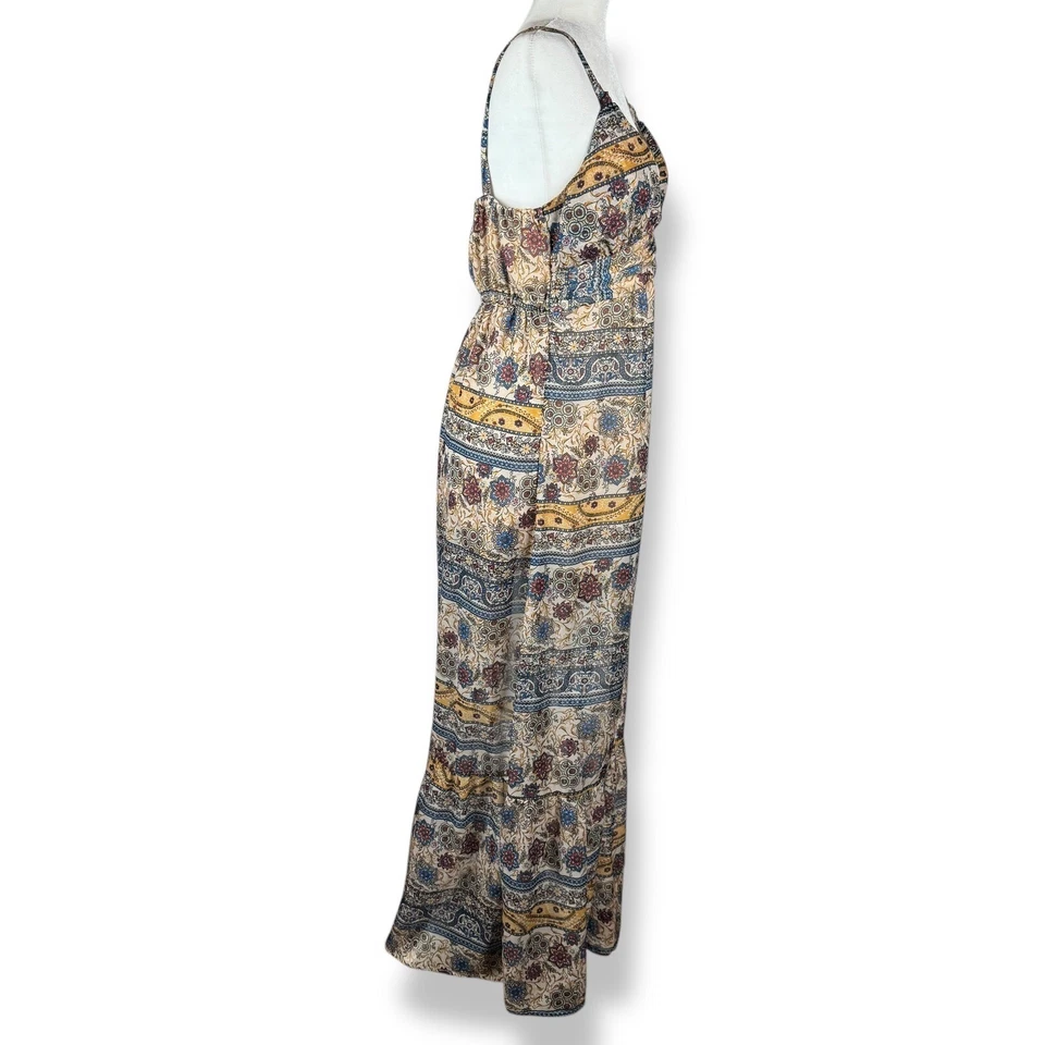 Womens Maxi Dress Size XL Babydoll Boho Indie Hippie Resort Prairie Festival - Image 2 of 4