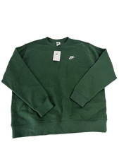 Nike Sportswear Club Fleece Sweatshirt Crewneck Fir Green Men's Sz S BV2662-323