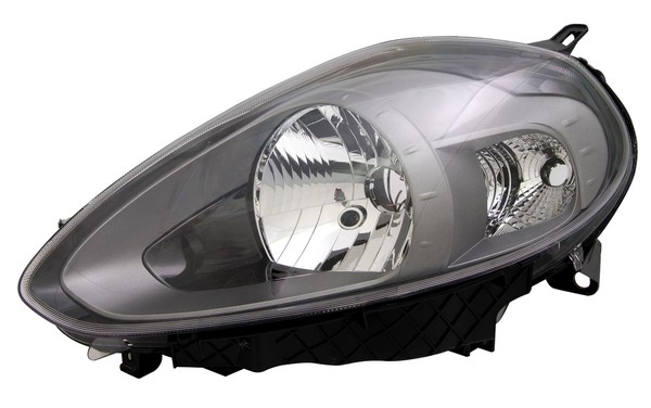 Scheinwerfer Links FüR Fiat Punto + Punto Evo Anthrazit H4 Halogen LWR Motor-image