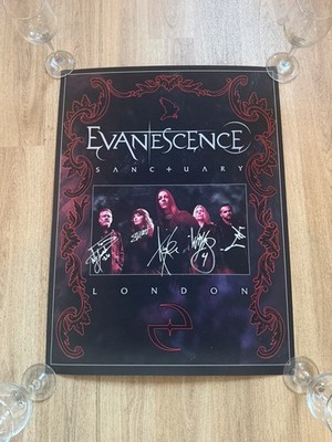 Evanescence Sanctuary Tour - London Exclusive Poster -  Signed - 10/250 made