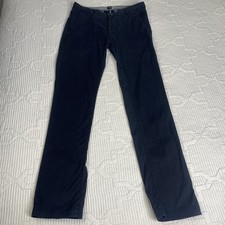 Hugo Boss Chino Pants Mens Sz 30R 32x33 Blue Cotton Stretch Straight Fit