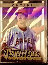 Shohei Ohtani Masterpieces 2022 Bowman Best Shiny Refractor Insert! RARE, MINT!