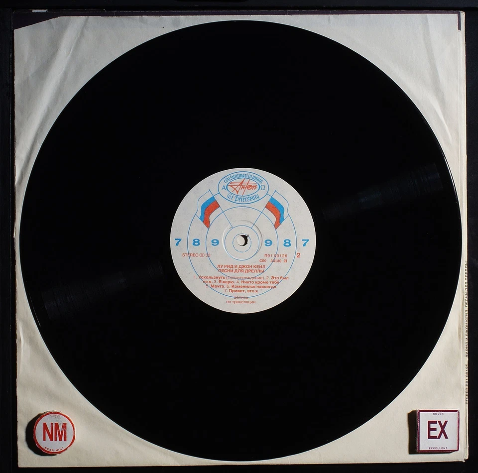 Lou Reed &  John Cale - Songs For Drella - LP - Communist Soviet LP - US SELLER - Image 4 of 4