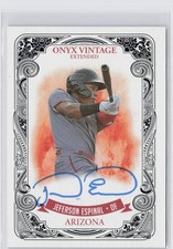 2021 ONYX Vintage Rookie Auto Jeferson Espinal #EAJE Blue Ink /400 DIAMONDBACKS