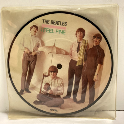The Beatles - I Feel Fine Picture Disc 45 RPM - Tested VG+ Vinyl - F2