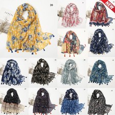Women's New Floral Print Long Scarves Neck Scarf Shawl Wrap 2025