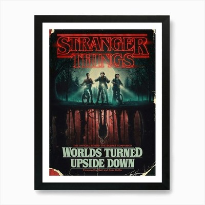 Stranger Things World's Turned Upsi gerahmtes Wandbild Poster Leinwanddruck Bild