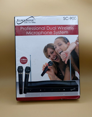 Supersonic SC-900 Professional Dual Wireless Microphone System