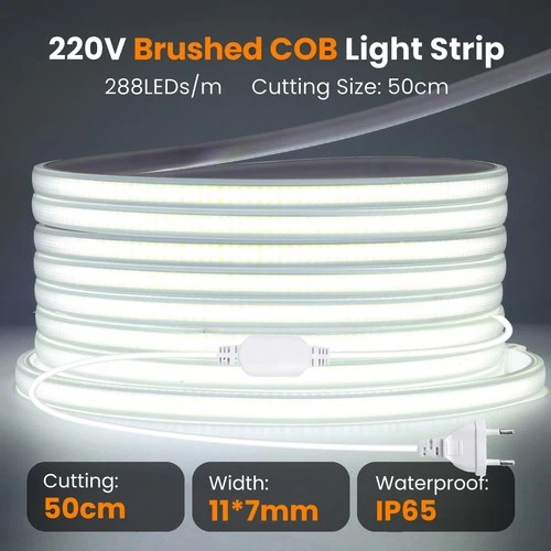 230V COB LED Streifen Lichtband Stripe Leiste Band Lichtschlauch Wasserdicht