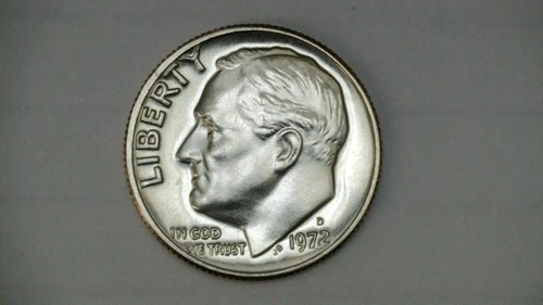 1972 D Roosevelt Dime Uncirculated BU From Mint Set