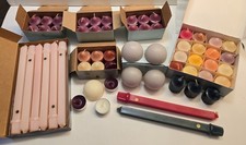 Partylite Votive ~ Aroma Melts & 10" Dinner Candles Lot of 59 Raspberry & Thyme