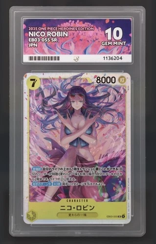 Nico Robin (EB03-055) (V.1) 055 ACE graded card