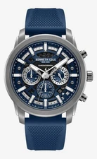 Kenneth Cole KCWGO0067701 Mens Chronograph Sport Watch Blue Silicone