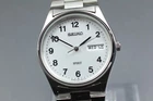 Vintage 1996 [MINT] Seiko Spirit 7N48-7A00 White Dial QZ Men's Watch JAPAN #5023