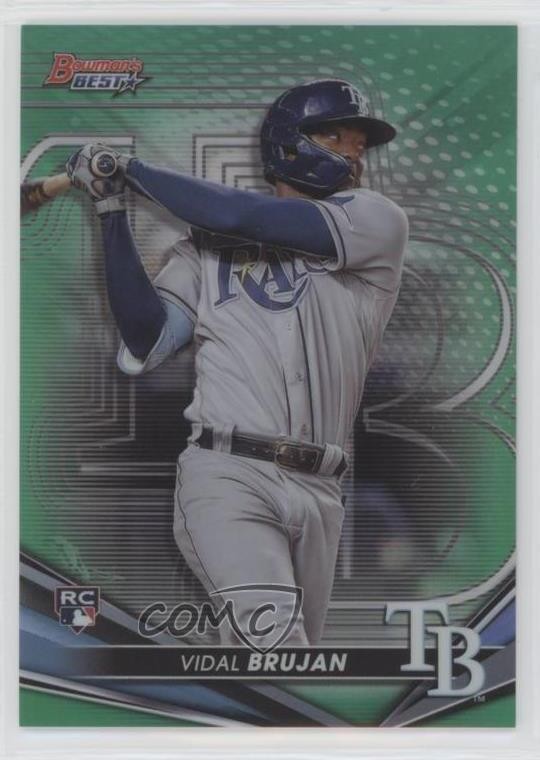 2022 Bowman's Best Green Refractor 59/99 Vidal Brujan #55 Rookie RC qg3
