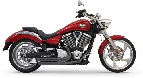 Sistema de escape Bassani Manufacturing Pro Street Turn Out - negro 6V23DB Foto 2 de 4