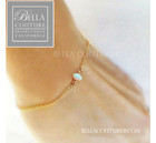 $490NEW DAINTY 18K YELLOW GOLD WHITE OPAL VICTORIAN CHAIN PENDANT CHARM BRACELET — photo 7