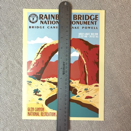 WPA Rainbow Bridge National Monument NPS Utah Glen Canyon Lake Powell Print 7x10 - Picture 3 of 6
