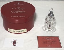 Waterford Crystal 12 Days of Christmas Bell 4 Calling Birds Bell
